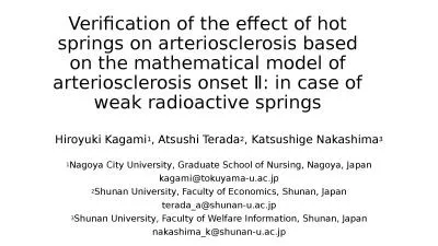 Verification of the effect of hot springs on arteriosclerosis based on the mathematical