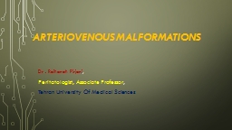 PPT-Arteriovenous malformations