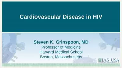 Cardiovascular Disease in HIV