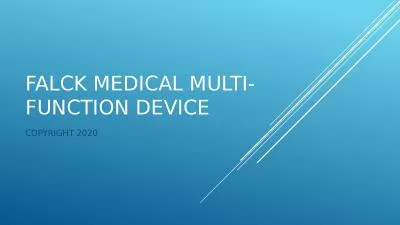 Falck Medical Multi-Function DEVICE
