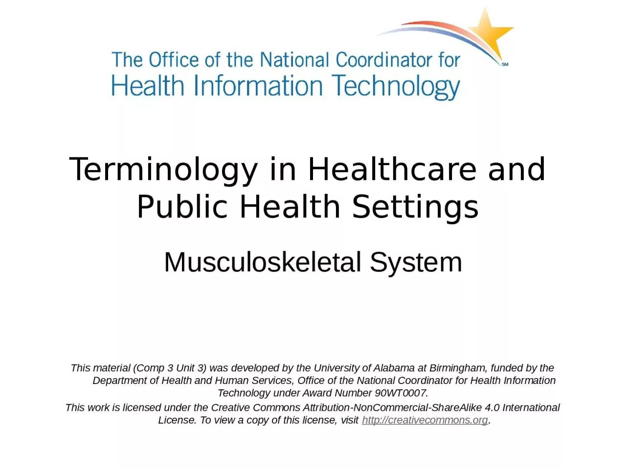 PPT-Terminology in Healthcare and