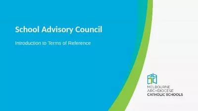 School Advisory Council Introduction to Terms of Reference