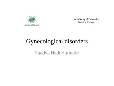 Gynecological disorders Saadya