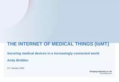 THE INTERNET OF MEDICAL THINGS (IoMT)