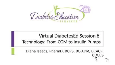 Virtual DiabetesEd Session 8