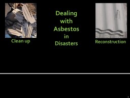 Dealing  with  Asbestos in