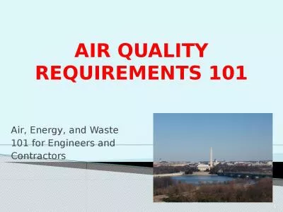 AIR  QUALITY  REQUIREMENTS 101