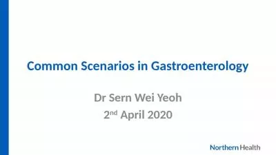 Common Scenarios in Gastroenterology