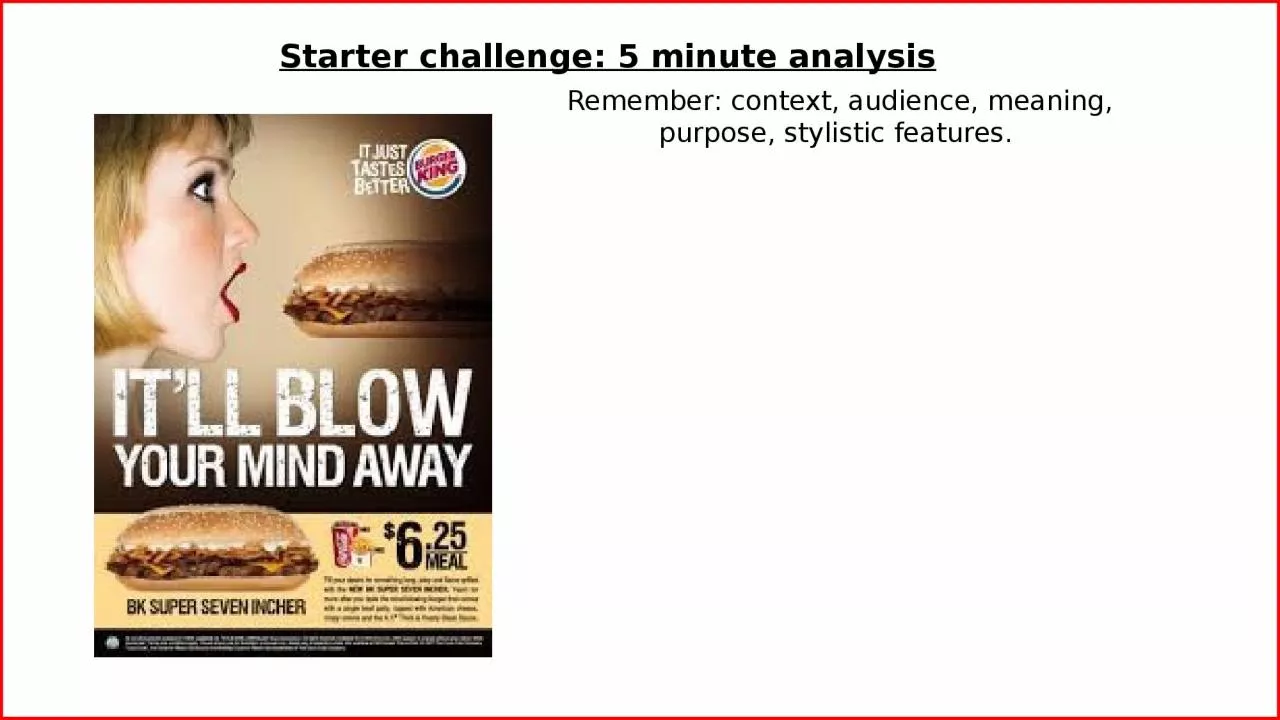 PPT-Starter challenge: 5 minute analysis