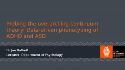 Probing the overarching continuum theory: Data-driven phenotyping of ADHD and ASD