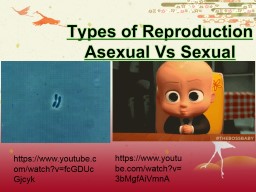 PPT-Types of Reproduction Asexual Vs Sexual