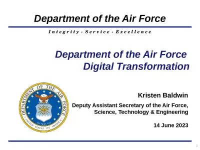 1 Department of the Air Force 