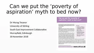 Can we put the ‘poverty of aspiration’ myth to bed now?