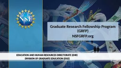 Graduate Research Fellowship Program (GRFP)