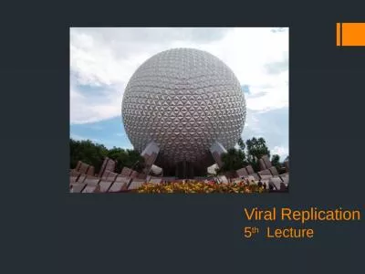 Viral Replication 5 th   Lecture