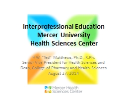 Interprofessional  Education