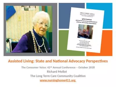 Assisted Living: State and National Advocacy Perspectives