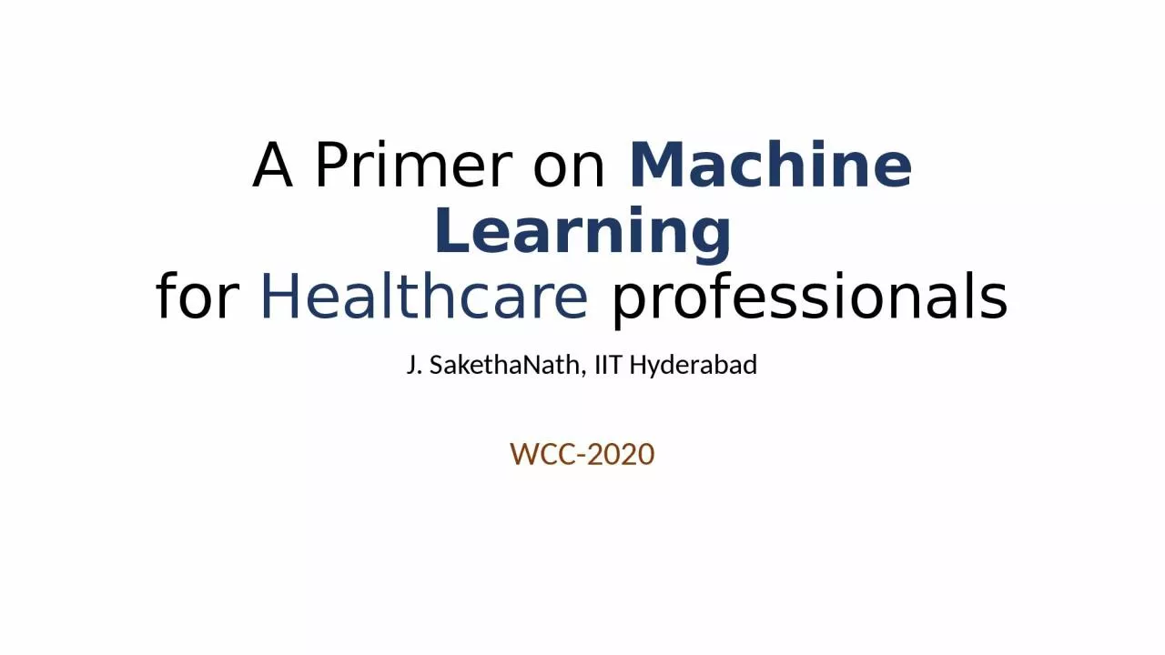 PPT-A Primer on Machine Learning