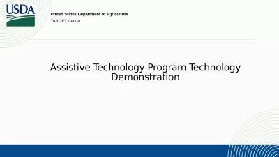 Assistive Technology  Program Technology Demonstration