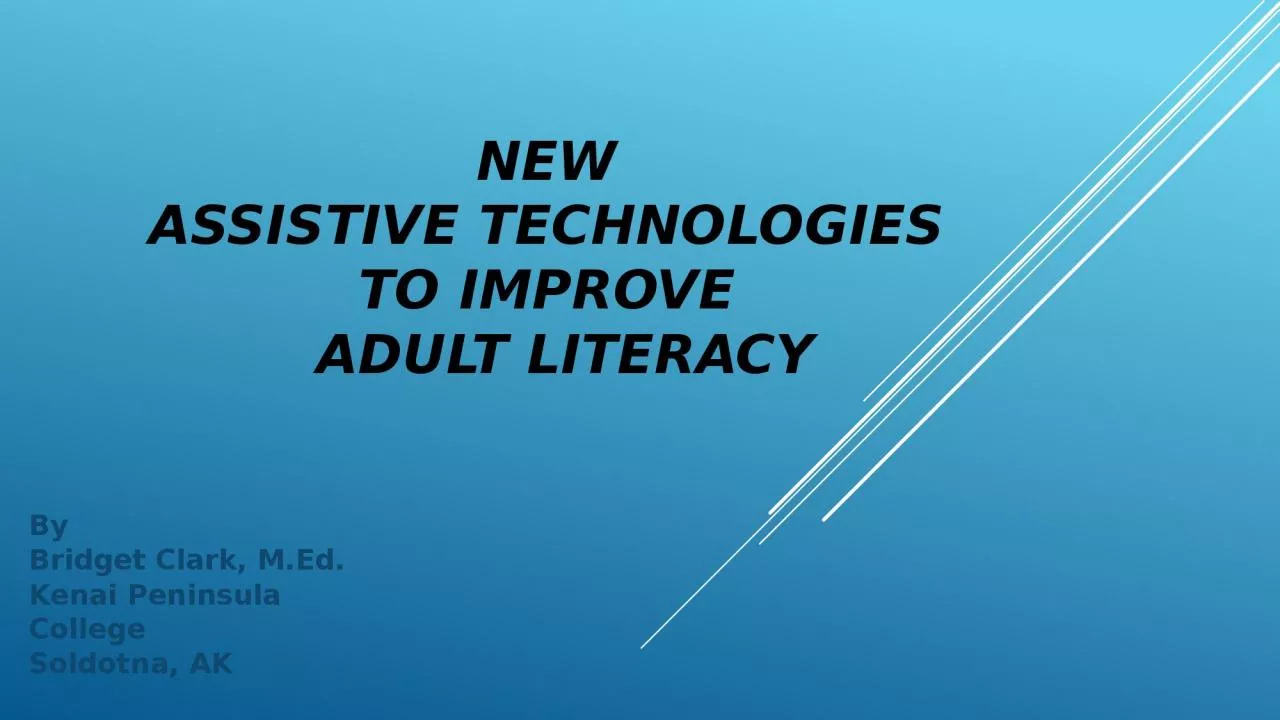 PPT-New Assistive Technologies