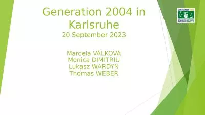 Generation 2004 in Karlsruhe