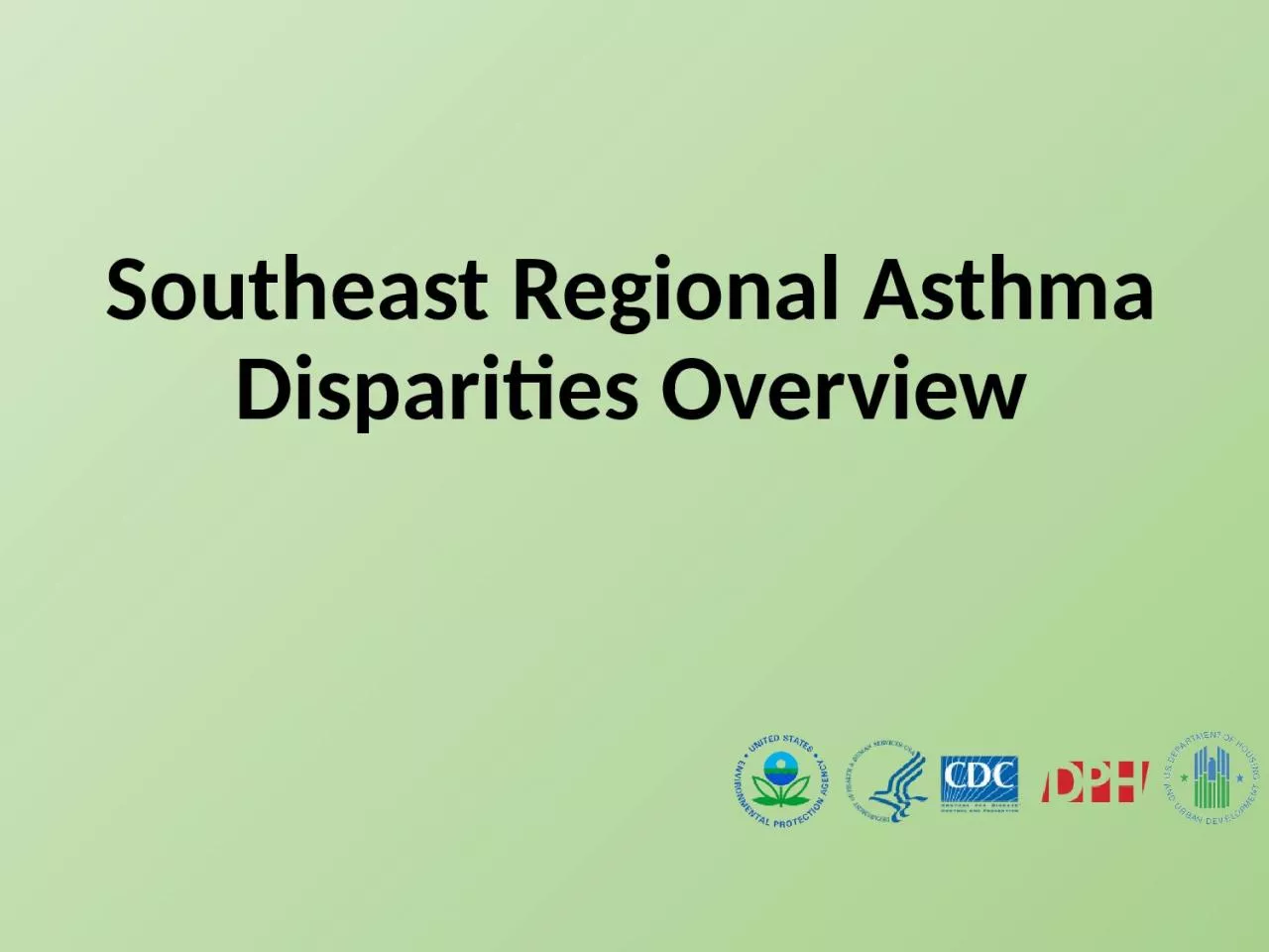 Southeast Regional Asthma Disparities Overview