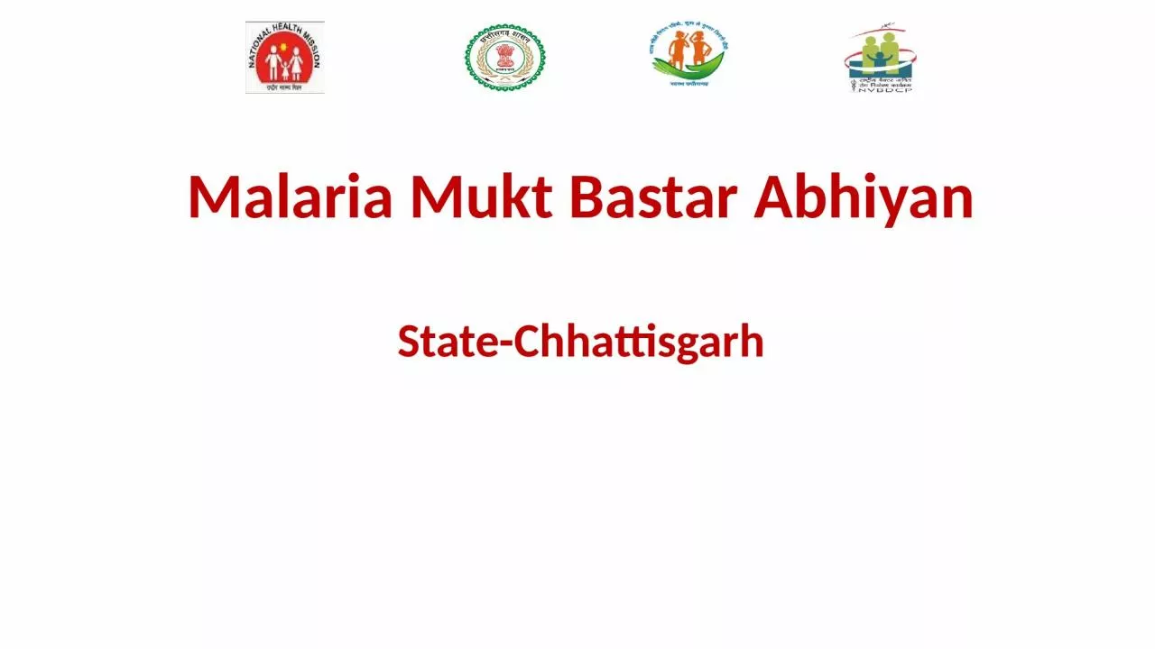 PPT-Malaria Mukt Bastar