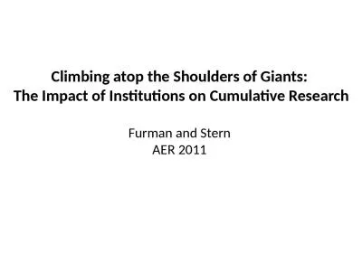 Climbing  atop the Shoulders of Giants: