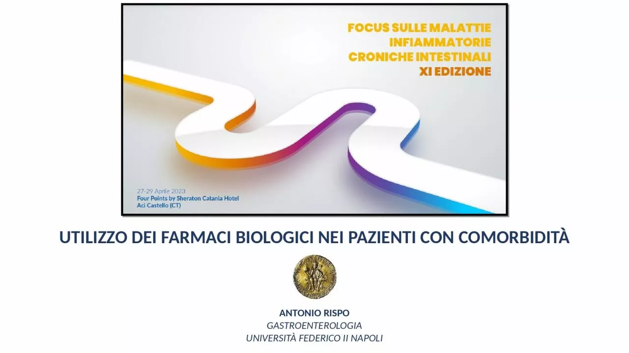 PPT-Utilizzo dei farmaci biologici nei pazienti con