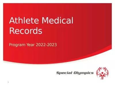 Athlete Medical Records Program Year 2022-2023