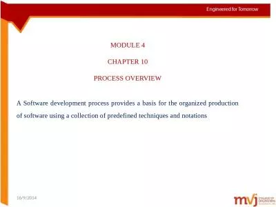 MODULE 4 CHAPTER 10 PROCESS OVERVIEW