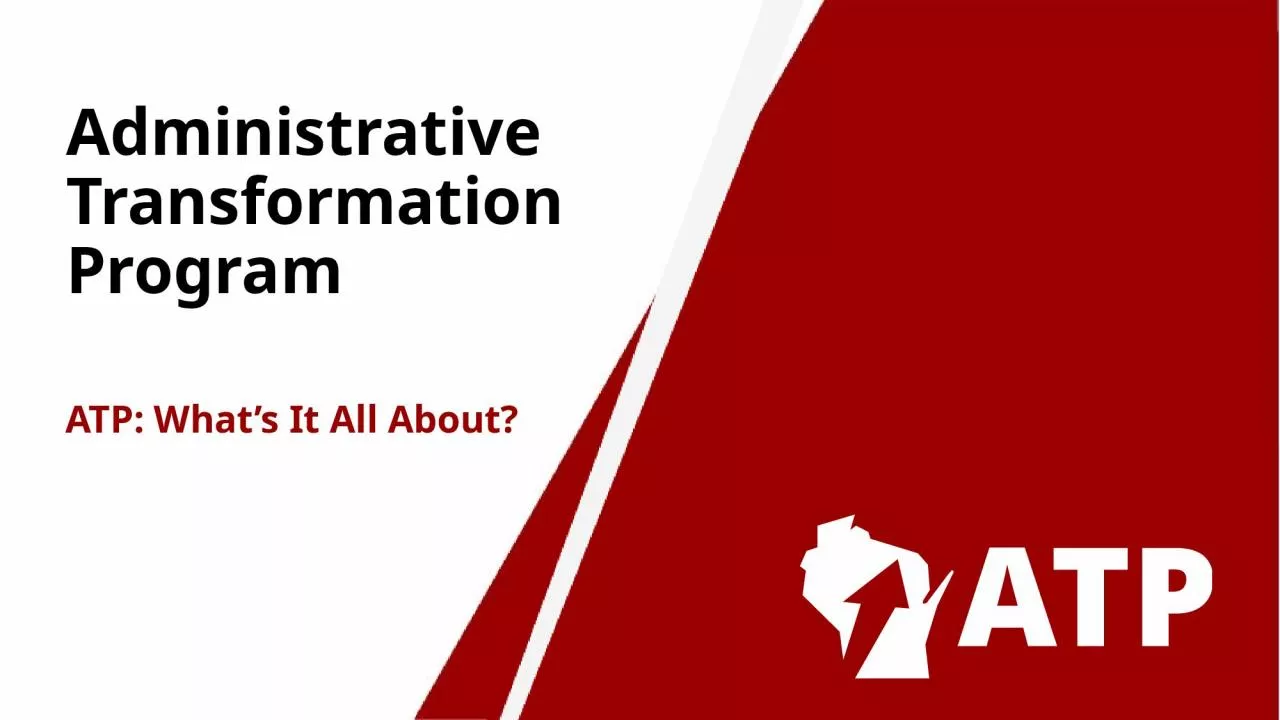 PPT-Administrative Transformation Program