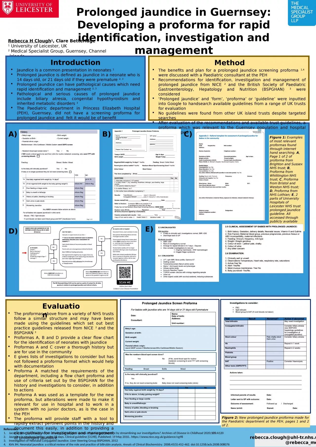 PPT-Prolonged jaundice in Guernsey: Developing a proforma for rapid identification, investigation