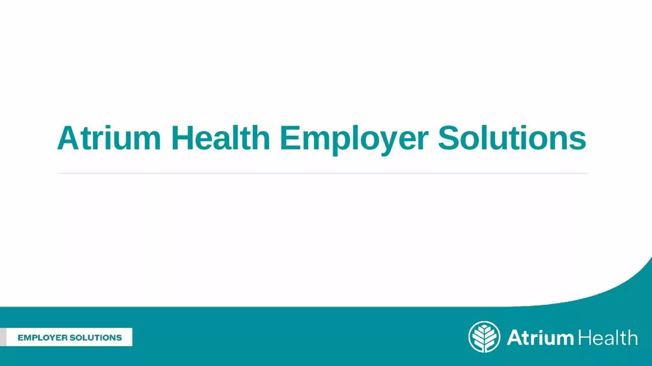 Atrium Health Employer Solutions