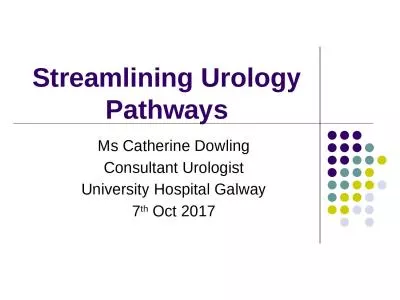 Streamlining Urology Pathways