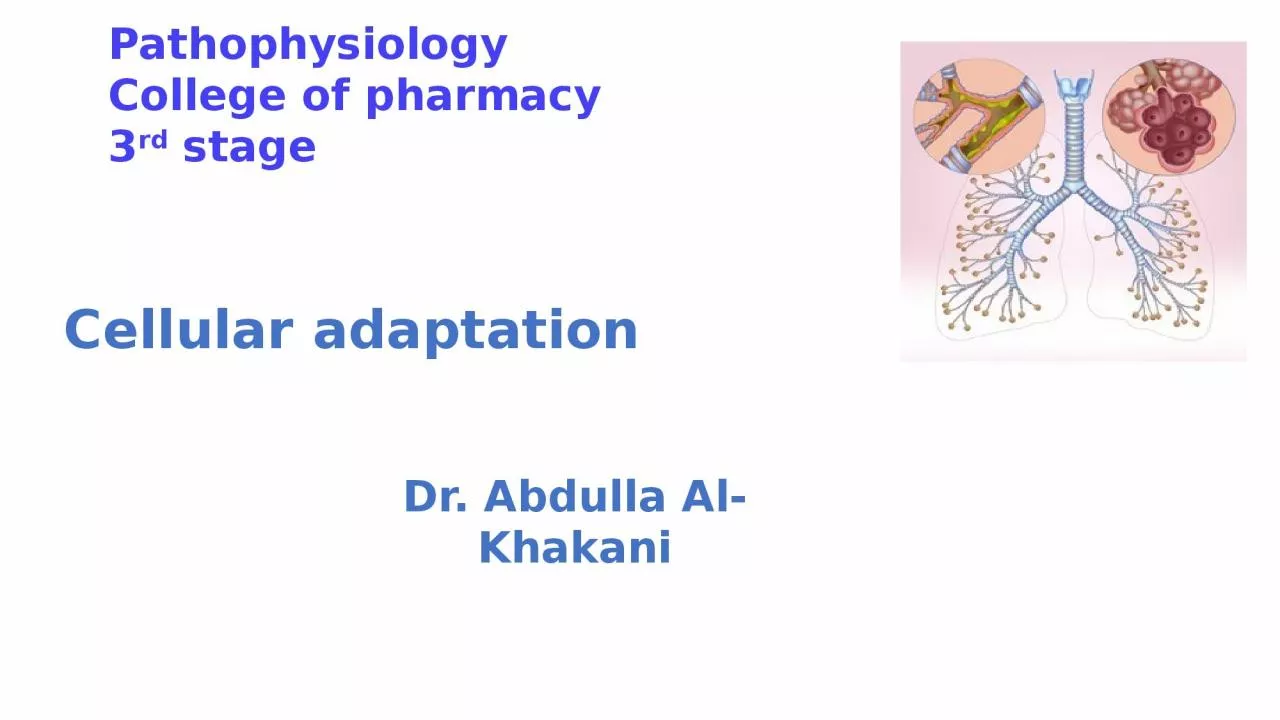 PPT-Pathophysiology College of pharmacy