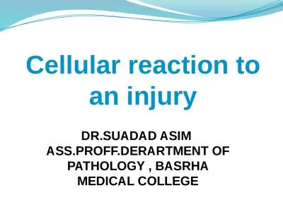 Cellular reaction to an injury