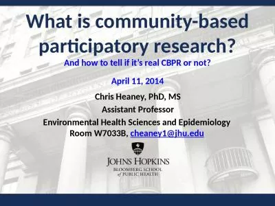 What is community-based participatory research?