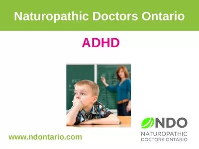 ADHD Naturopathic Doctors Ontario