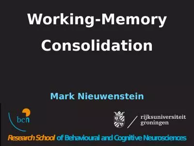 Working-Memory Consolidation