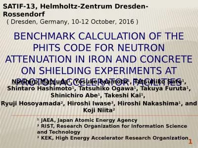 Benchmark calculation of the PHITS code for neutron attenuation in iron and concrete on