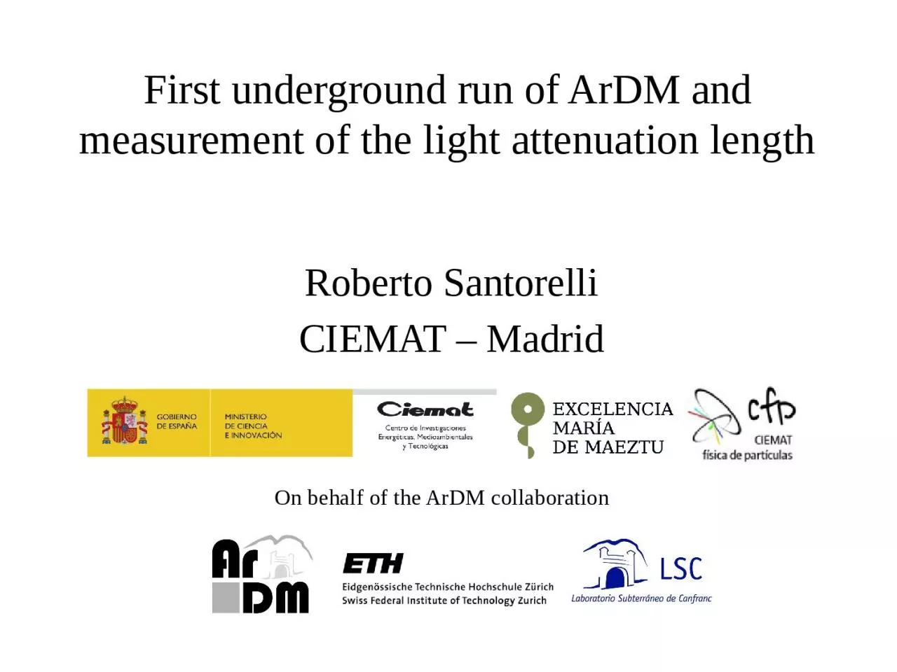 PPT-First underground run of ArDM and measurement of