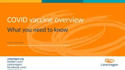 COVID vaccine overview What you need to know