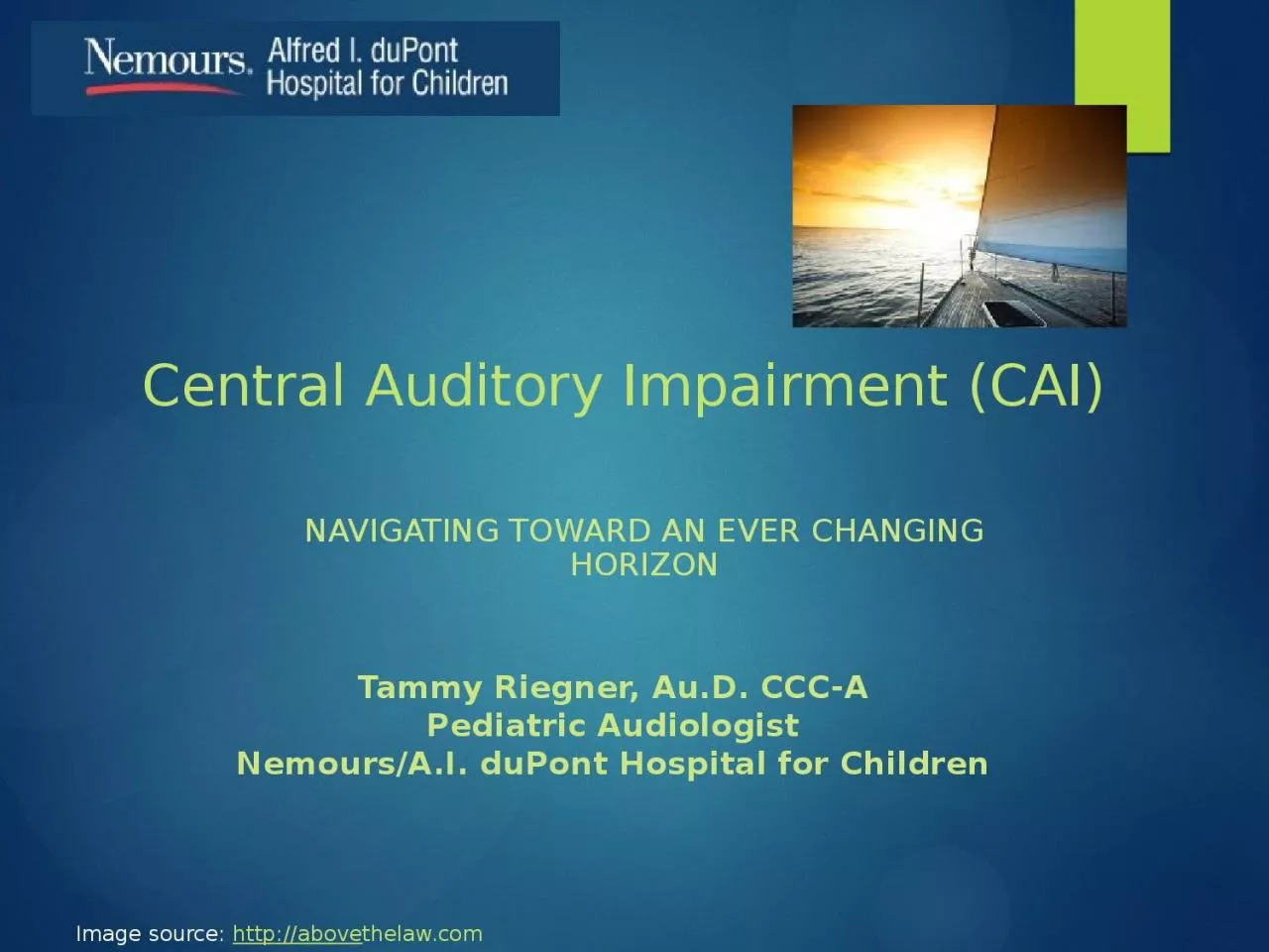 Central Auditory Impairment (CAI)