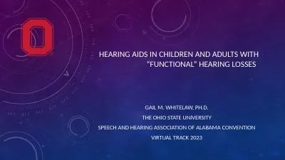 Hearing aids in children and adults with “functional” hearing losses