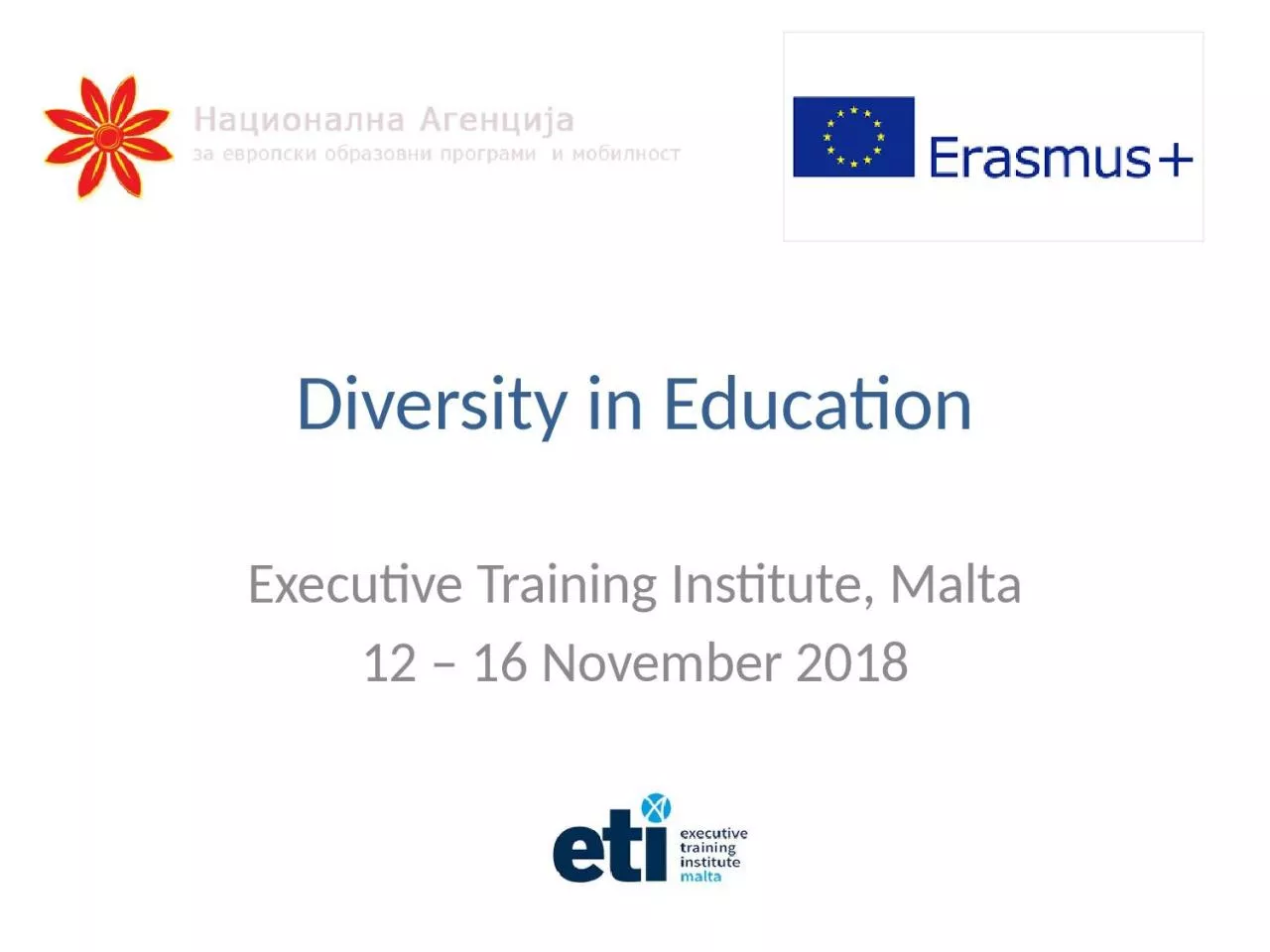 Diversity in Education Executive Training Institute, Malta
