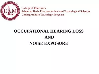 OCCUPATIONAL HEARING LOSS