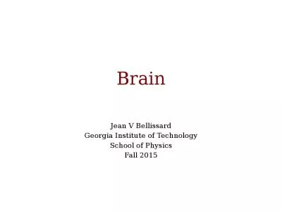 Brain Jean V  Bellissard
