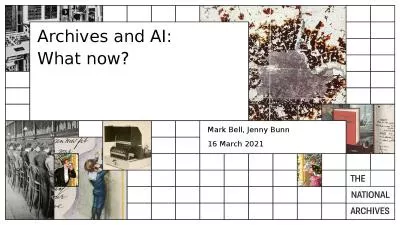 Archives and AI: What now?