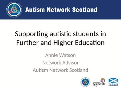 Supporting autistic students in Further and Higher Education